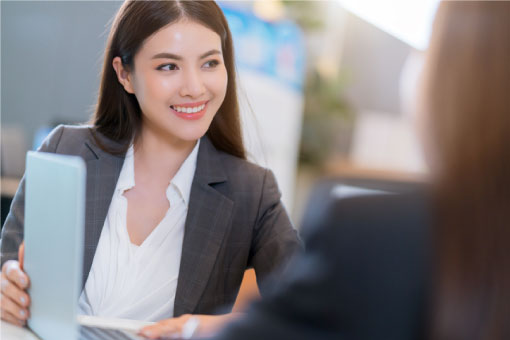 smiling business woman