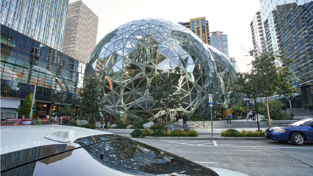 Amazon's biodome headquarters in seattle washington